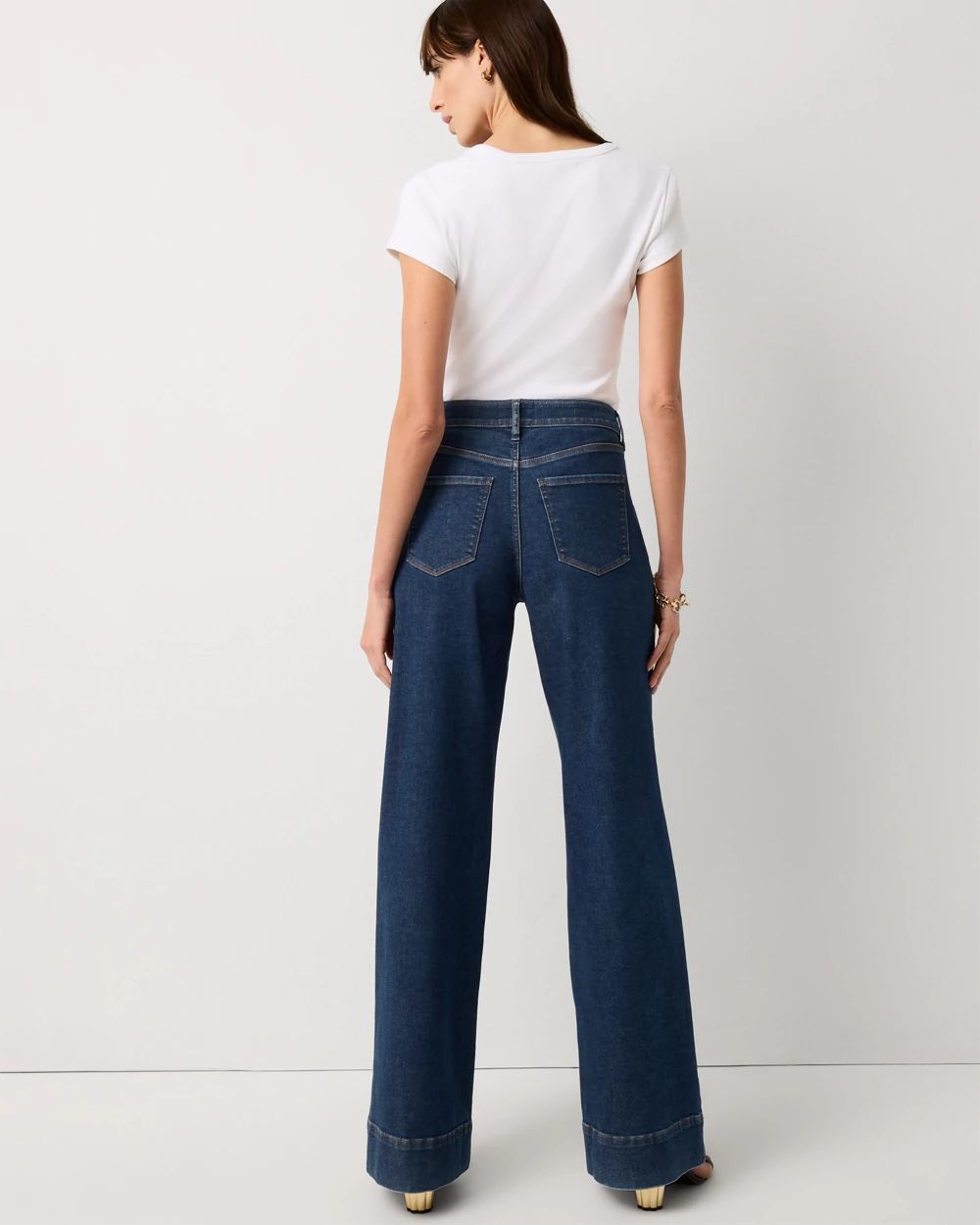 Extra High-Rise Wide-Leg Trouser Jean | White House Black Market